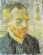 Vincent Van Gogh Self Portrait with Japanese Print painting